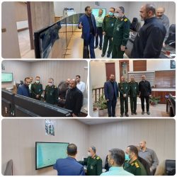 بازدید جانشین فرمانده سپاه نینوا استان گلستان از مرکز پایش تصاویر مراکز ذخیره سازی گندم