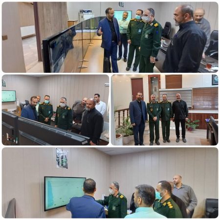 بازدید جانشین فرمانده سپاه نینوا استان گلستان از مرکز پایش تصاویر مراکز ذخیره سازی گندم