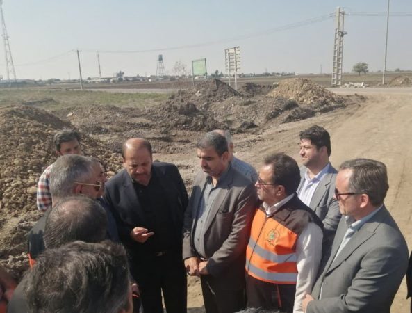 بازدید فرماندارعلی آبادکتول از دو پروژه حوزه راهداری