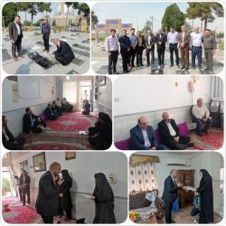 دیدار مدیرکل استاندارد گلستان با همسر جانباز سرافراز و شهید والامقام سید مجتبی حسینی
