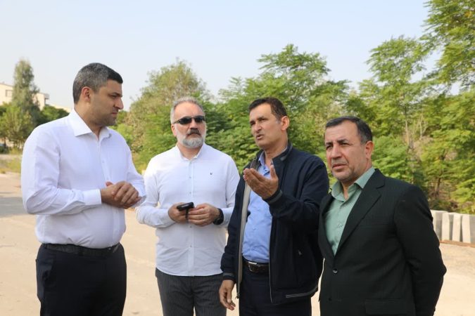 بازدید میدانی ریاست دانشگاه به همراه خیر از روند ساخت سرای دانشجویی