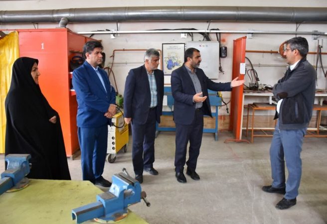 بازدید فرماندار از مرکز ارتقاء مهارت آموزش فنی و حرفه ای مستقر در شهرک صنعتی علی آباد کتول