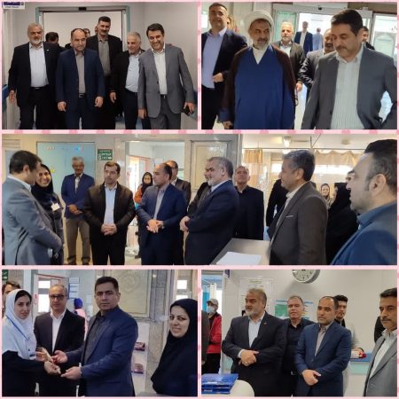 حضور مسئولین استانی و شهرستانی در بیمارستان خاتم الانبیاء (ص) گنبد کاووس و عرض تبریک روز پرستار