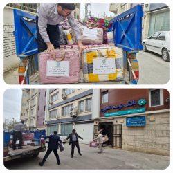 اهدا ۳۳ تخته پتو دو نفره برای حمایت از مردم مظلوم لبنان و غزه توسط کارکنان بانک توسعه تعاون استان گلستان