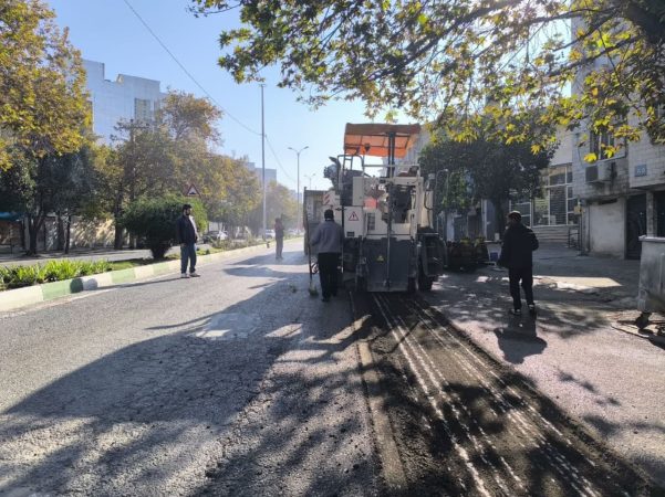 تعمیر خرابی های آسفالت شهر گرگان شروع شد