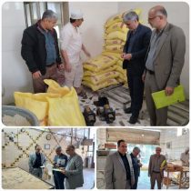بازدید اعضای کارگروه گندم، آرد و نان شهرستان‌ آزادشهر از نانوایی‌های سطح شهرستان
