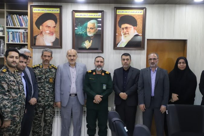 دیدار مسئولین آموزش و پرورش با فرمانده سپاه نینوای گلستان