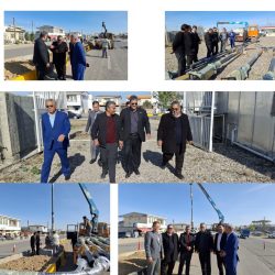 بازدید فرماندار بندر ترکمن به همراه معاون عمرانی ، شهردار و اعضای شورای اسلامی از بلوار جدید الاحداث شهر سیجوال