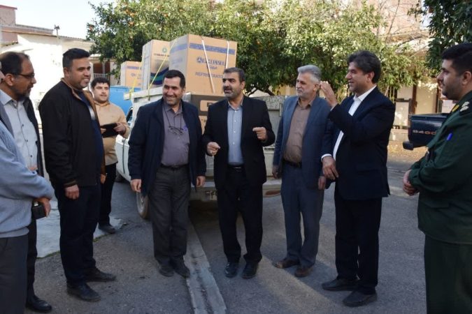 تحویل جهیزیه به زوجین تحت پوشش کمیته امداد در علی آباد کتول