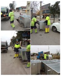 ارتقای سطح بهداشت شهری فاضل آباد با نصب ۲۵ باکس زباله جدید