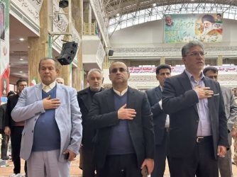 حضور فرماندار در تجمع گرامیداشت ۹ دی در گرگان