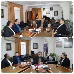 دیدار وحید صیادی مدیر شعب بانک در استان با ابراهیم هزارجریبی ریاست جدید سازمان جهاد کشاورزی استان گلستان