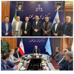دیدار مدیر کل و جمعی از پرسنل تعزیرات حکومتی با رییس کل محترم دادگستری گلستان