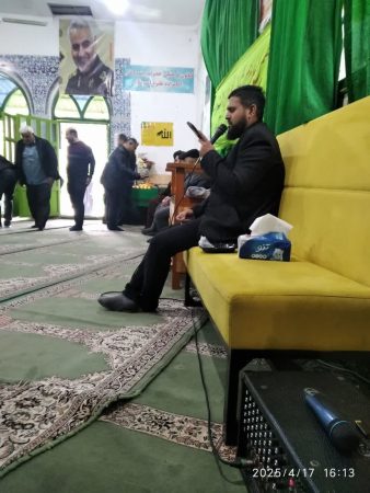 مراسم استتغاثه به امام زمان(عج)و بزرگداشت شهدای مظلوم غزه در حرم مطهر امامزاده علیرضا (ع) روستای سرطاق برگزار شد