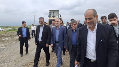 بازدید معاون وزیر راه و مدیرعامل راه‌آهن کشور از پروژه‌های عمرانی شهرستان ترکمن