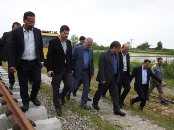 بازدید میدانی مدیرعامل راه آهن جمهوری اسلامی ایران از خطوط ریلی گلستان