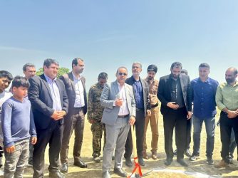 آغاز عملیات اجرایی احداث چمن مصنوعی روستای مریم آباد گرگان