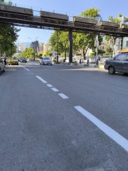 اجرای خط کشی در ۵ معبر خیابان‌های گرگان