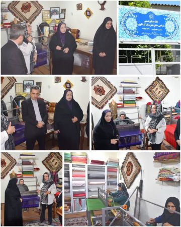 بازدید فرماندار کردکوی از نمایشگاه تولیدات هنرمندان خانه صنایع دستی