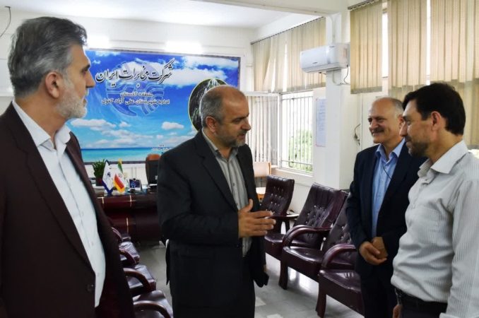 حضور فرامرز دیلم کتولی در شرکت مخابرات علی‌آباد کتول