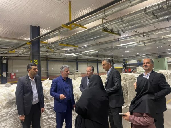 بازدید مهندس هزارجریبی از کارخانه ریسندگی ماهوت شمال شهرستان علی آبادکتول