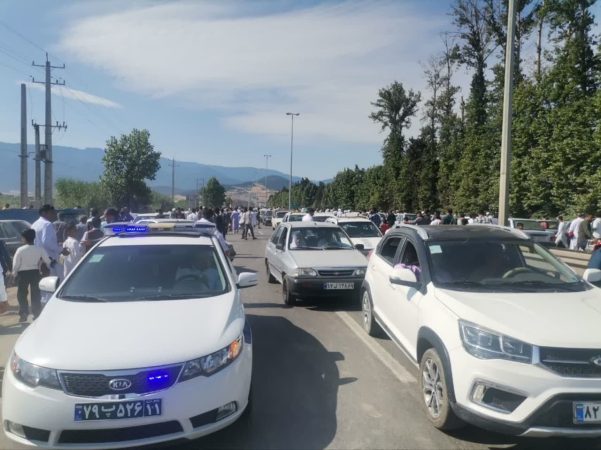 پوشش ترافیکی عیدگاه اهل سنت در محور آزادشهر گنبد بمناسبت عید قربان