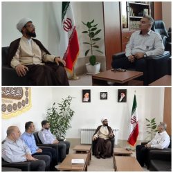 دیدار و نشست صمیمانه رئیس سازمان آتش‌نشانی و خدمات ایمنی شهرداری گرگان با مدیر حوزه علمیه