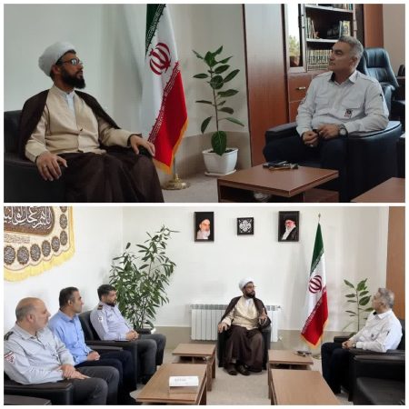 دیدار و نشست صمیمانه رئیس سازمان آتش‌نشانی و خدمات ایمنی شهرداری گرگان با مدیر حوزه علمیه