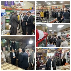 بازدید مدیر کل تعزیرات حکومتی استان گلستان از فروشگاهها و مراکز توزیع مایحتاج عمومی شهرستان علی آباد کتول