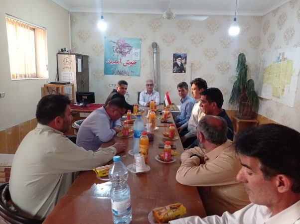 حضور فرماندار شهرستان ترکمن در روستای قره قاشلی