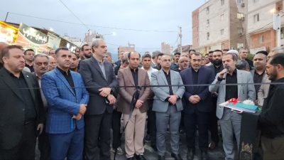 آیین بهره‌برداری از بازگشایی معبر ۳۰ متری پارتیان