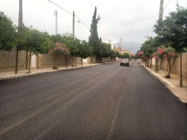 در فاز دوم ۷۰۰۰ متر مربع از معابر این روستا روکش آسفالت شد