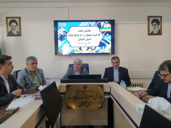 مشکلات ۷ واحد‌ تولیدی گلستان در جلسه کارگروه تسهیل استان بررسی شد