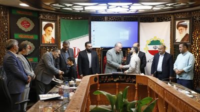 تقدیر صحن شورای گرگان از محمدحسن ترشیزی و مداح نونهال محمد لیاقی