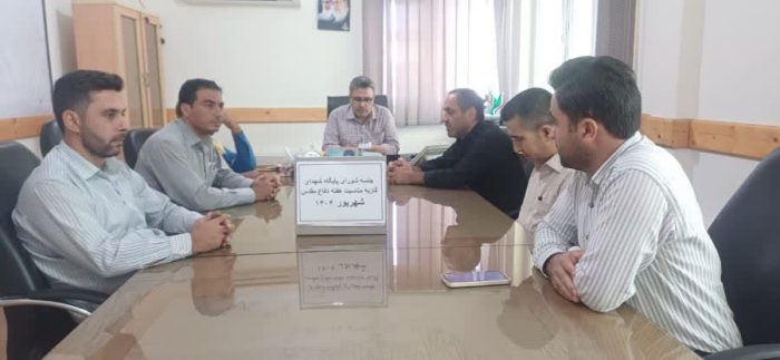 نشست هماهنگی هفته دفاع مقدس دراداره گاز گالیکش