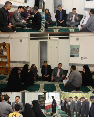 حضور معنوی و مردمی مدیرکل تعاون، کار و رفاه اجتماعی گلستان در مسجد حضرت ولیعصر (عج) محله باهنر گرگان