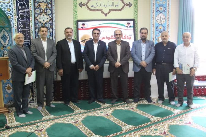 برگزاری مراسم گرامیداشت هفته دفاع مقدس در گازگلستان
