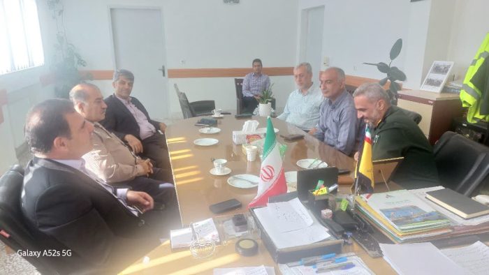 دیدار فرمانده سپاه ، شهردار ورئیس پزشکی قانونی کردکوی با رئیس اداره گاز شهرستان