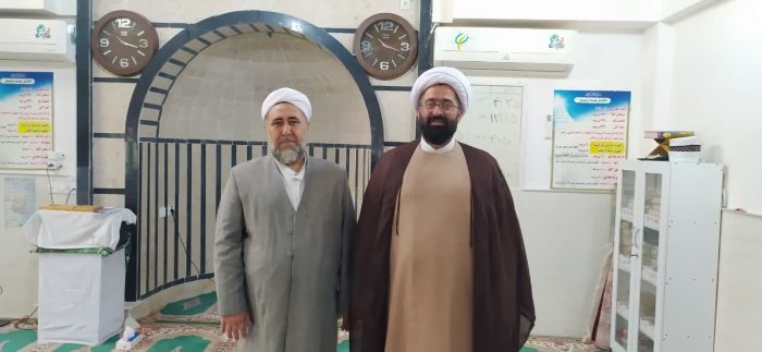 دیدار مدیر مرکز اسلامی گلستان با امام جماعت مسجد حضرت علی(ع) روستای قرانکی جنگل