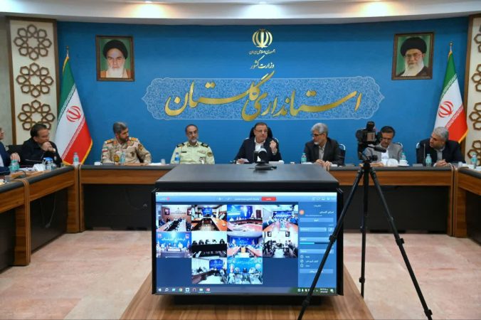 برگزاری جلسه بررسی مشکلات مرزبانی و انتظامی در استانداری گلستان با حضور سردار خلیلی
