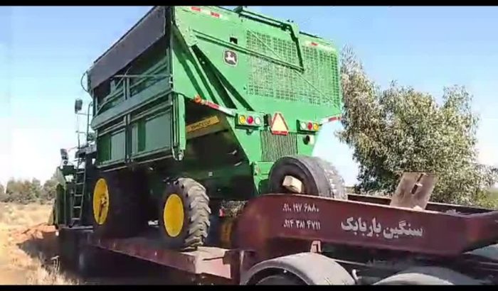 برای اولین بار استقرار کمباین برداشت مکانیزه پنبه در استان گلستان