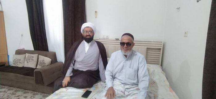 دیدار صمیمی مدیر مرکز اسلامی گلستان و دادستان ویژه روحانیت با حاج‌آخوند ارادئی