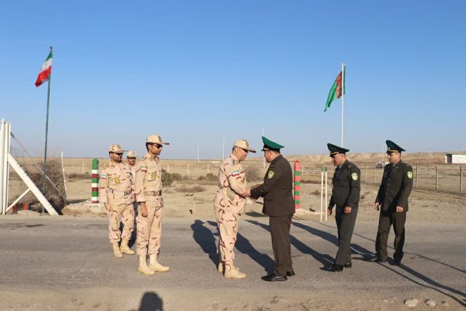 ملاقات مرزی بین مرزبانان کشور ایران و ترکمنستان در سالن ملاقات مرزی هنگ اترک برگزار شد