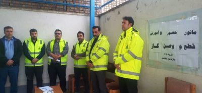 برگزاری مانور حضور و آموزش قطع و وصل جریان گاز در شهرستان گالیکش