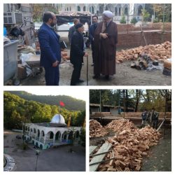 بازدید مدیر کل اوقاف استان از اجرای طرح جامع امامزاده طیب علیه السلام گرگان
