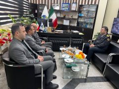 دیدار مدیرعامل سازمان منطقه آزاد اینچه‌ برون با رئیس جدید پلیس راهور استان گلستان