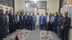 مراسم افطاری اداره گاز دلند از محل نذورات کارکنان