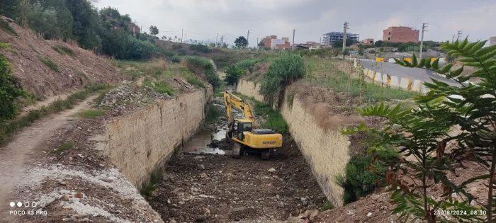 عملیات لایروبی و پاکسازی رودخانه النگدره در سطح منطقه دو گرگان آغاز شد