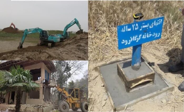 ۵۶۰ هکتار آزادسازی و رفع تصرف حریم و بستر رودخانه های گلستان درسال ۱۴۰۱