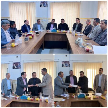 جلسه معارفه مدیر جدید اداره منابع آب شهرستان آق قلا و گمیشان برگزار شد